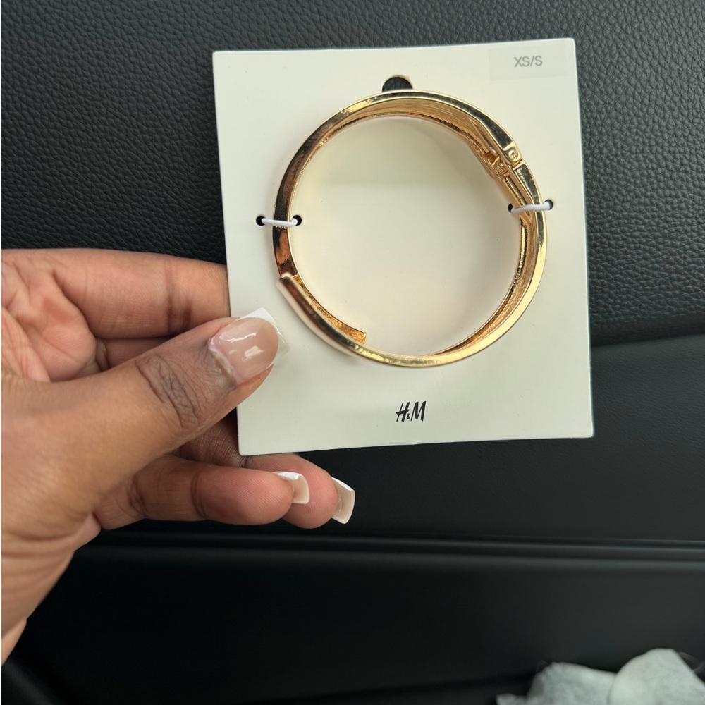 H&M Shiny Gold Hoop Earrings
